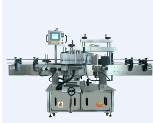Label machine for bottles